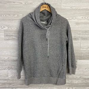 Dalia Collection Gray Cowl Collar Pull OverSweater